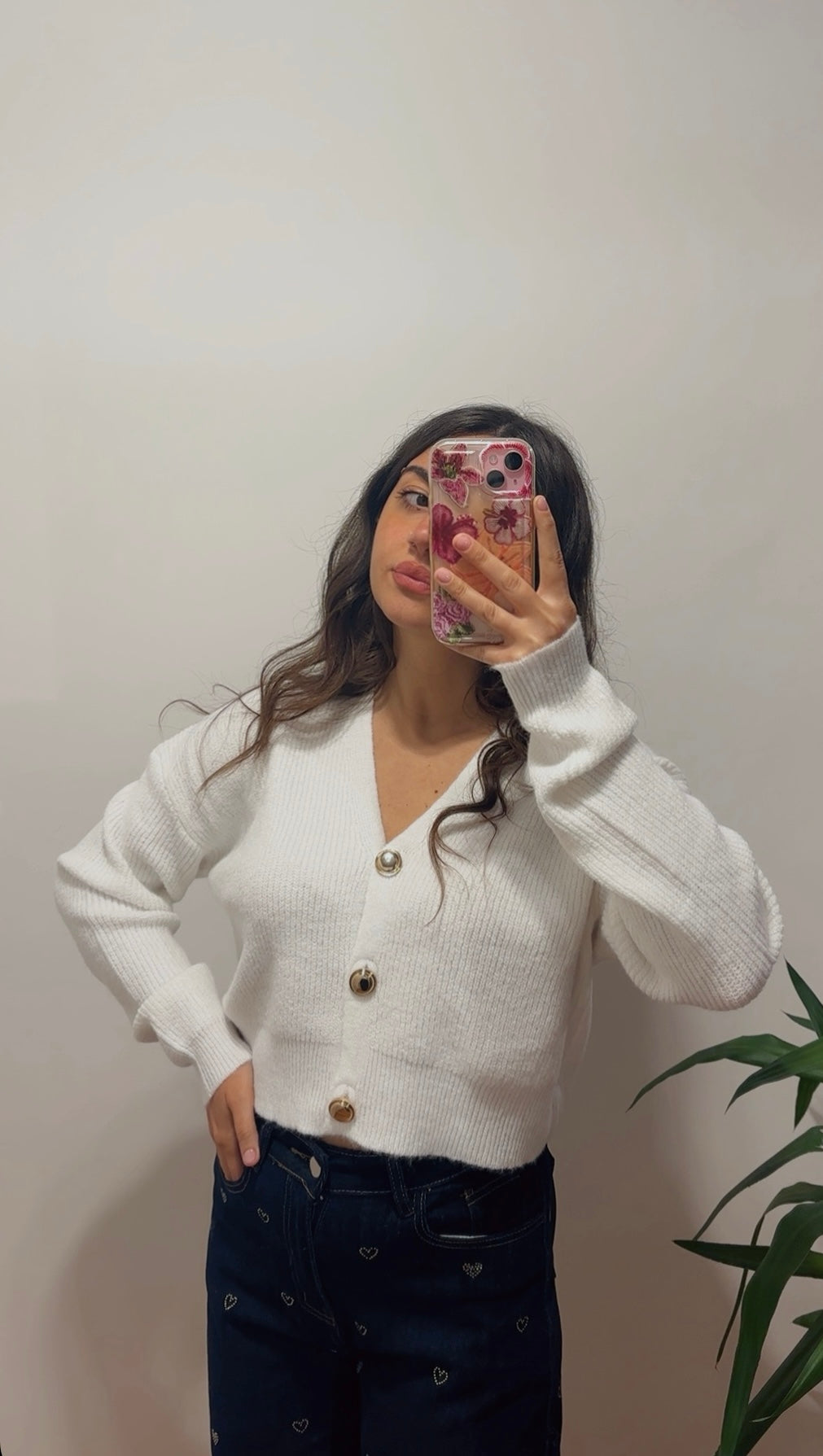 Cardigan bottoni oro