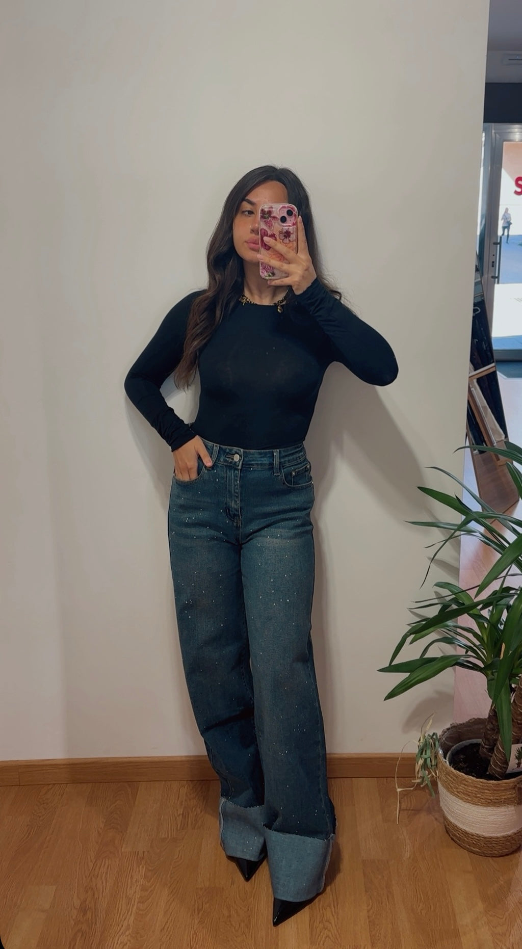 Jeans brillantinato