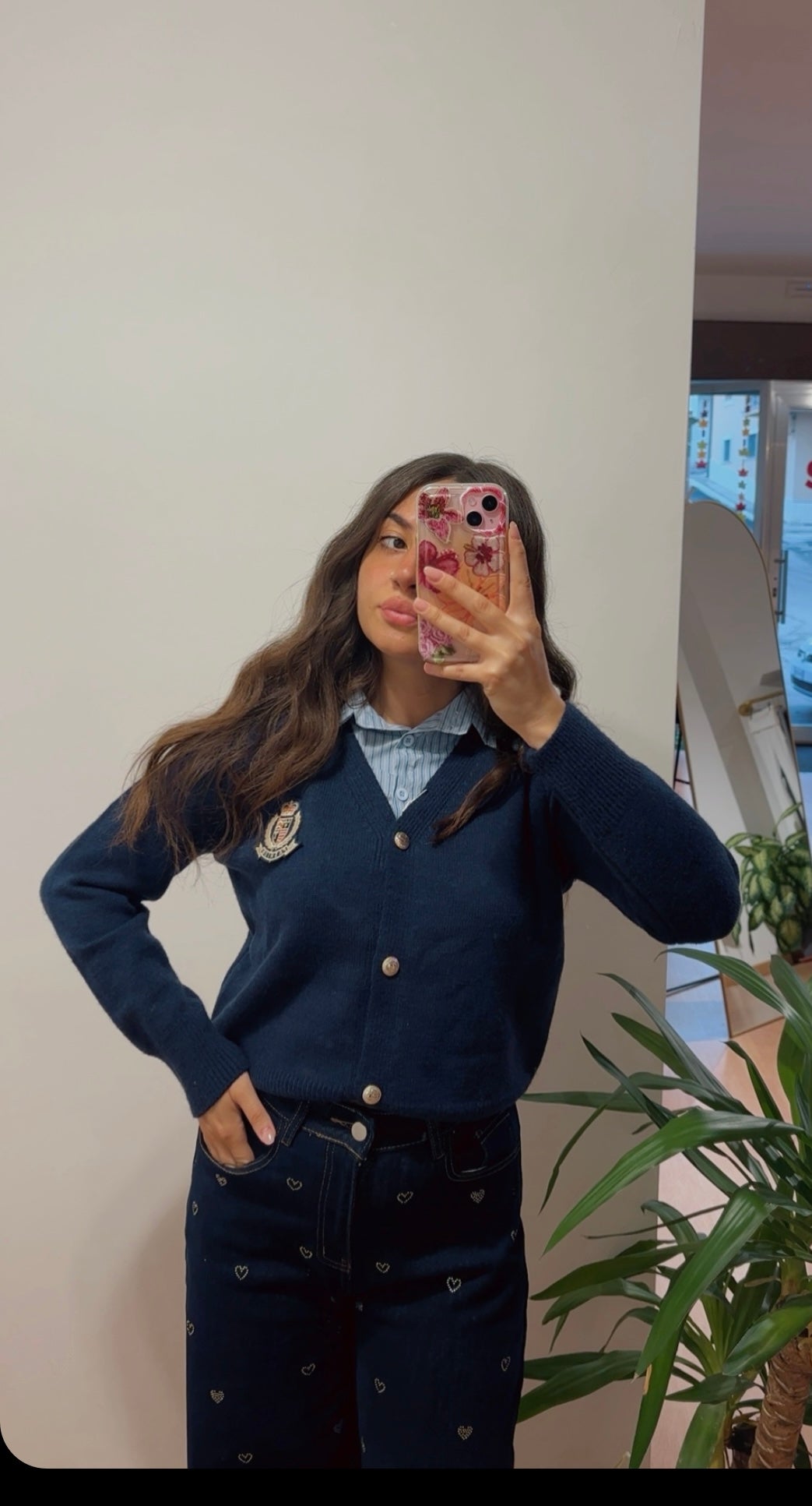 Maglioncino finta camicia