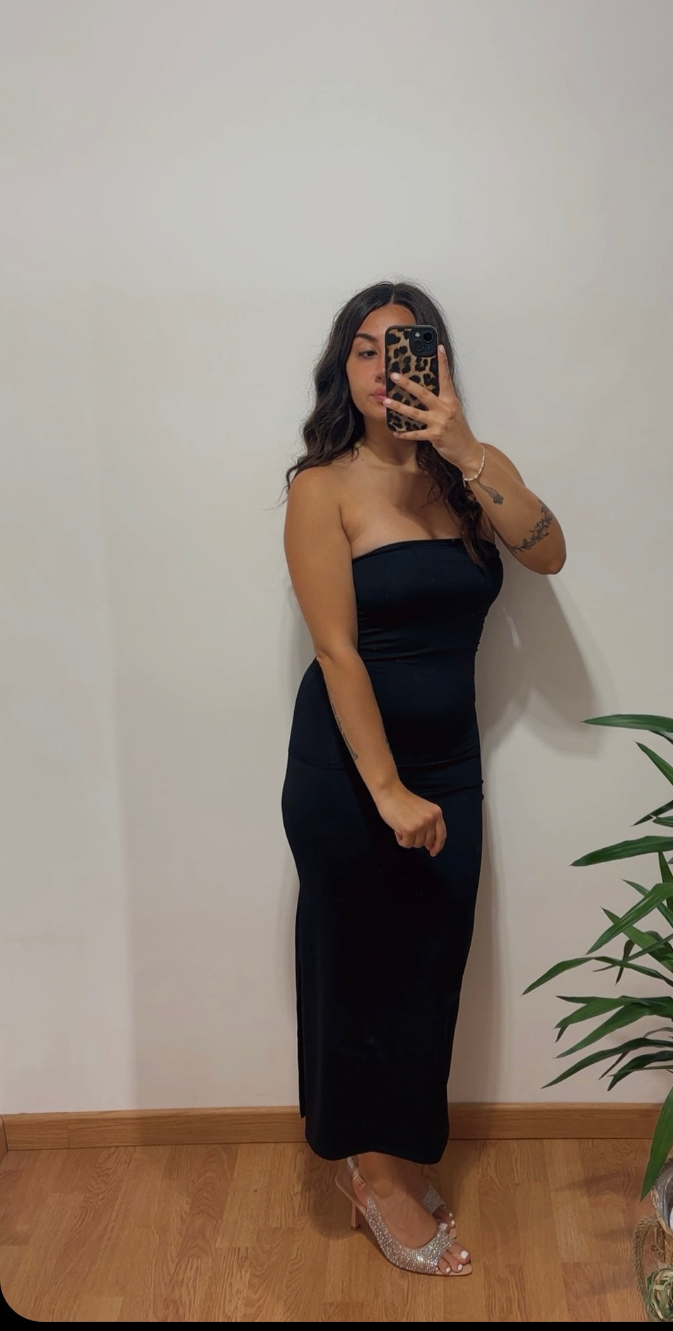 Abito midi nero