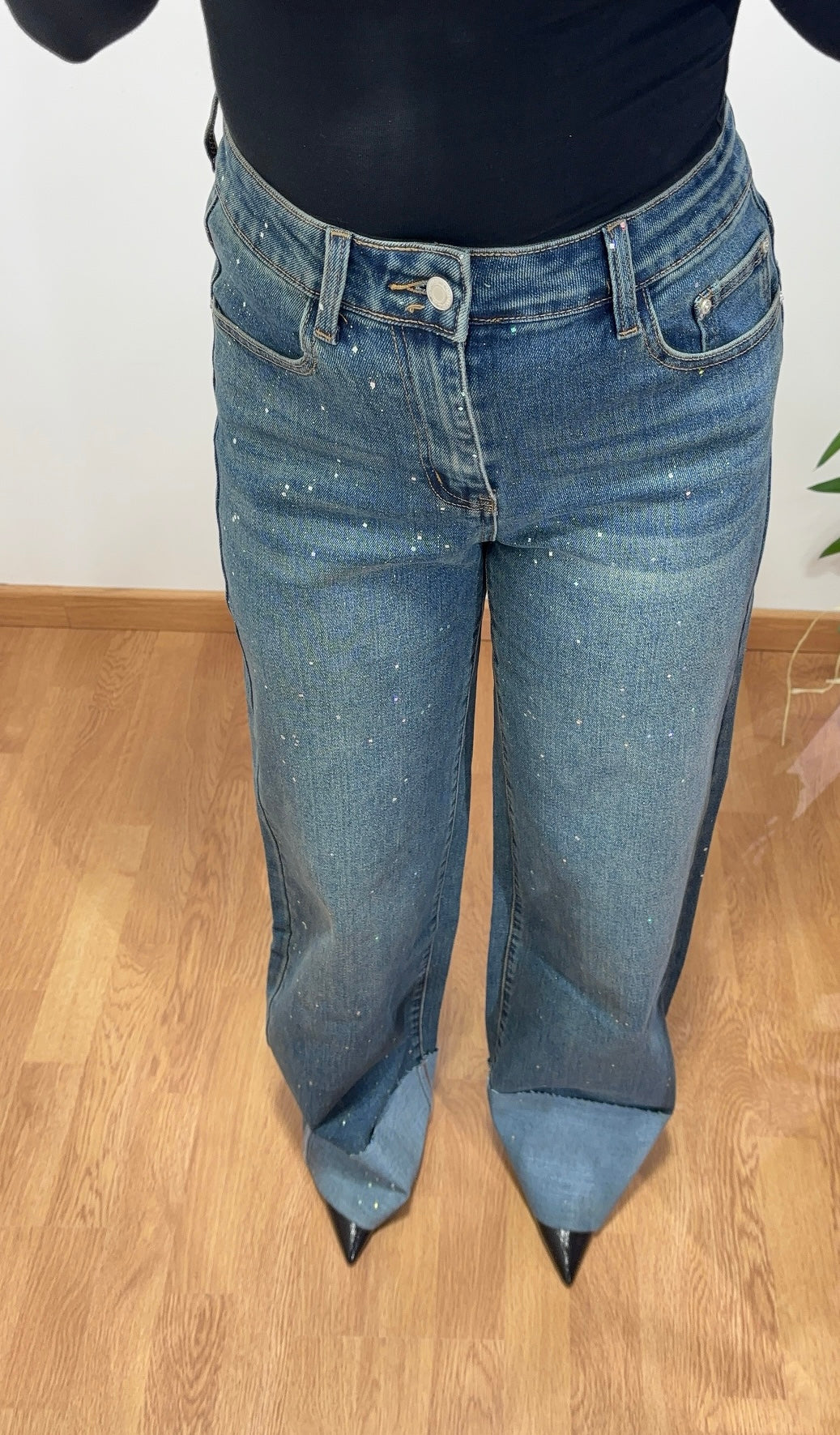 Jeans brillantinato
