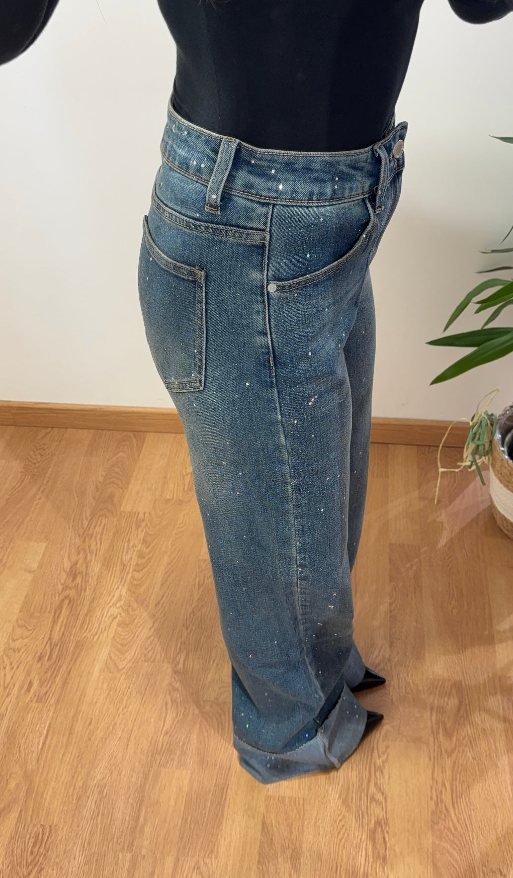 Jeans brillantinato